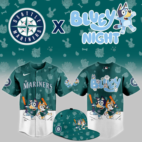 Seattle Mariners 2025 Bluey Night Limited Jersey