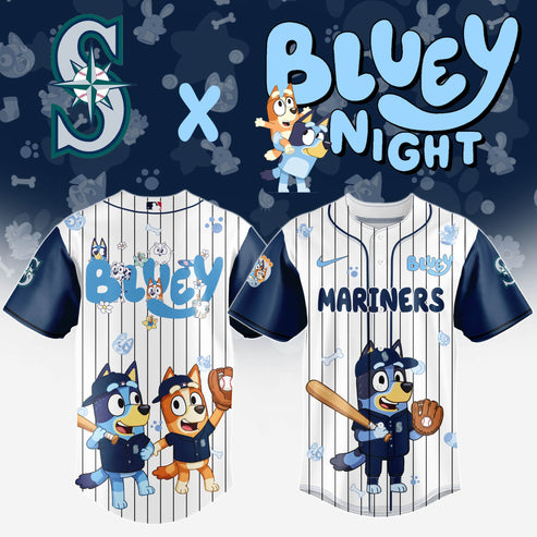 Seattle Mariners MLB x Bluey And Bingo Special Edition Jersey 2025