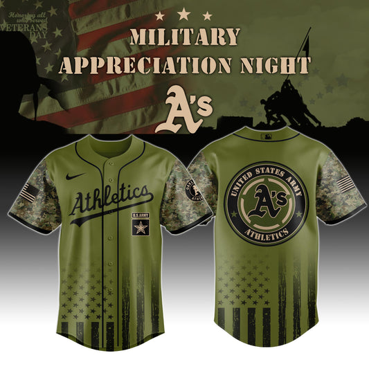 Athletics MLB x Army Military Appreciation Night Jersey Editions Limited