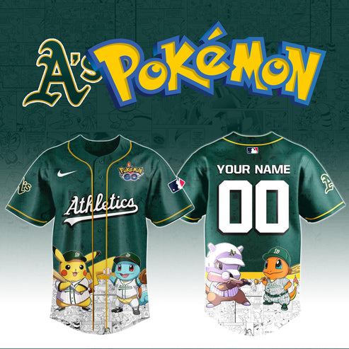 Athletics x Pokémon Go Baseball Jersey Editions Limited