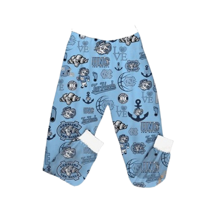 North Carolina Tar Heels NCAA “Go Heels” Fleece Pajamas Set - 503HL- PJ050