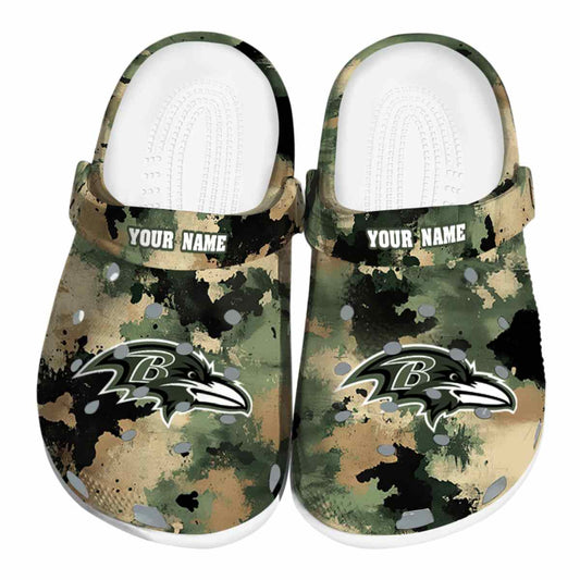 Best Gift for Baltimore Ravens Football Fan - Custom Clog 502MC-CR012