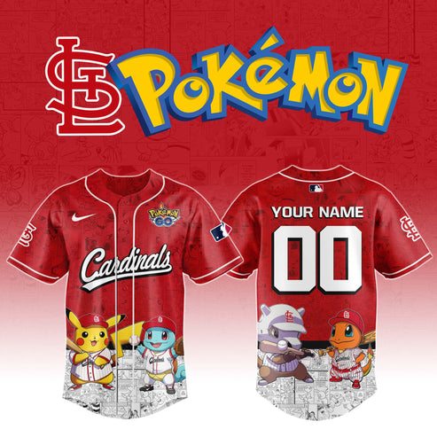 St.Louis Cardinals x Pokémon Go Baseball Jersey Editions Limited