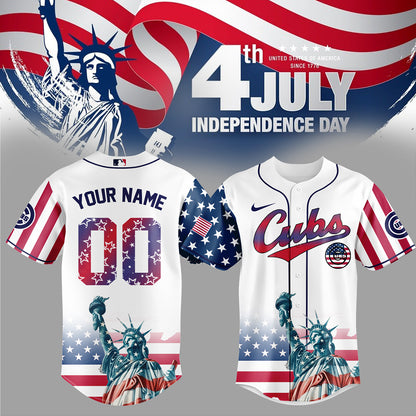 Chicago Cubs Special Nationals Independence Day Jersey 2025
