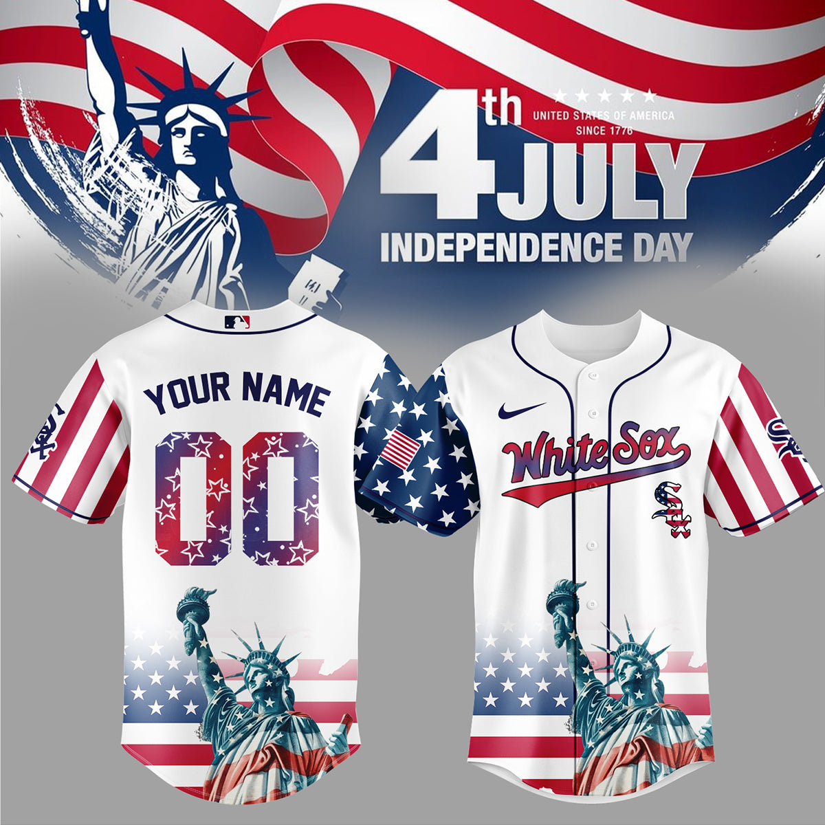 Chicago White Sox Special Nationals Independence Day Jersey 2025