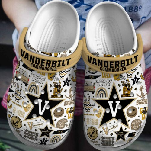Vanderbilt Commodores NCAA Sport Clogs Shoes - 503HL- CR032