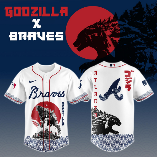 Godzilla x Atlanta Braves Japan Edition Jersey 2025