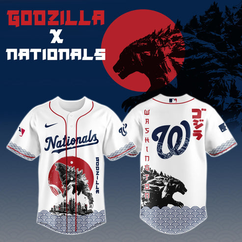 Godzilla x Washington Nationals Japan Edition Jersey 2025