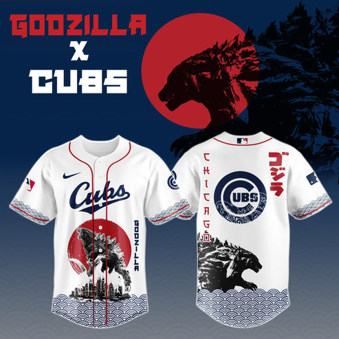 Godzilla x Chicago Cubs Japan Edition Jersey 2025