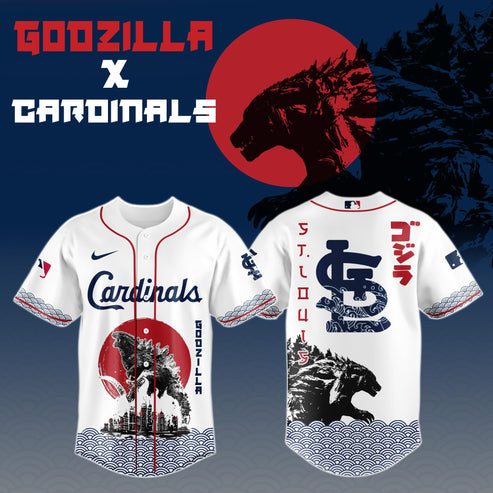 Godzilla x St.Louis Cardinals Japan Edition Jersey 2025
