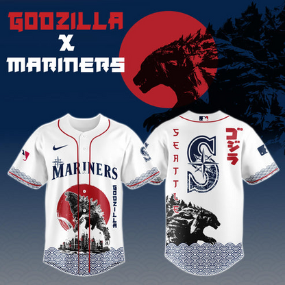 Godzilla x Seattle Mariners Japan Edition Jersey 2025