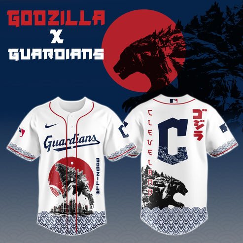 Godzilla x Cleveland Guardians Japan Edition Jersey 2025