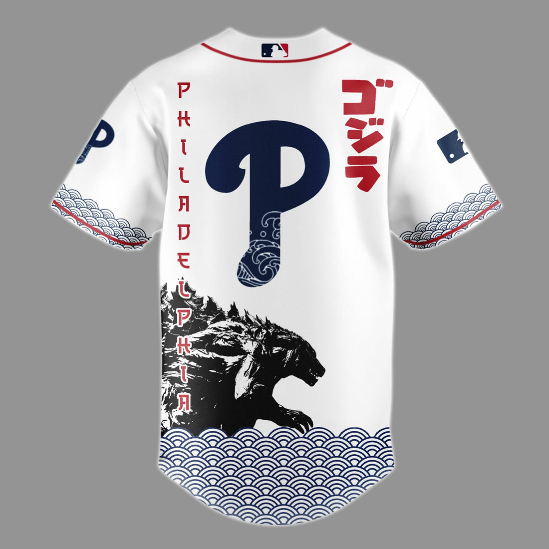 Godzilla x Philadelphia Phillies Japan Edition Jersey 2025