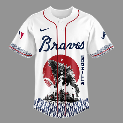 Godzilla x Atlanta Braves Japan Edition Jersey 2025