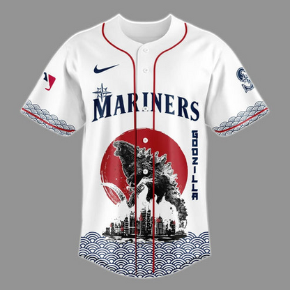 Godzilla x Seattle Mariners Japan Edition Jersey 2025