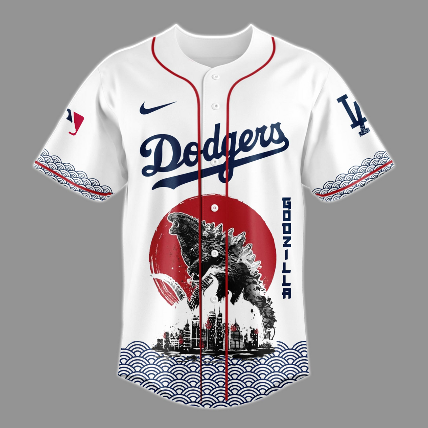 Godzilla x Los Angeles Dodgers Japan Edition Jersey 2025