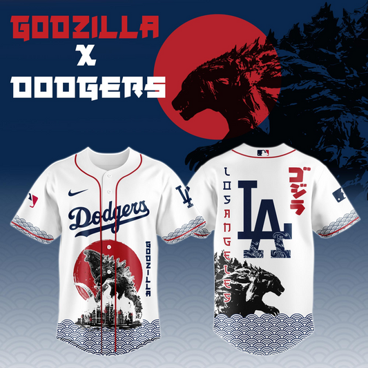Godzilla x Los Angeles Dodgers Japan Edition Jersey 2025