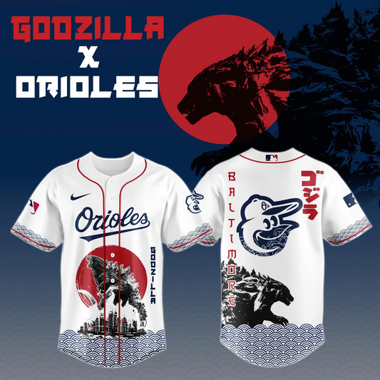 Godzilla x Baltimore Orioles Japan Edition Jersey 2025