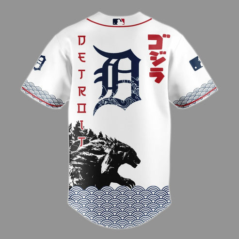 Godzilla x Detroit Tigers Japan Edition Jersey 2025