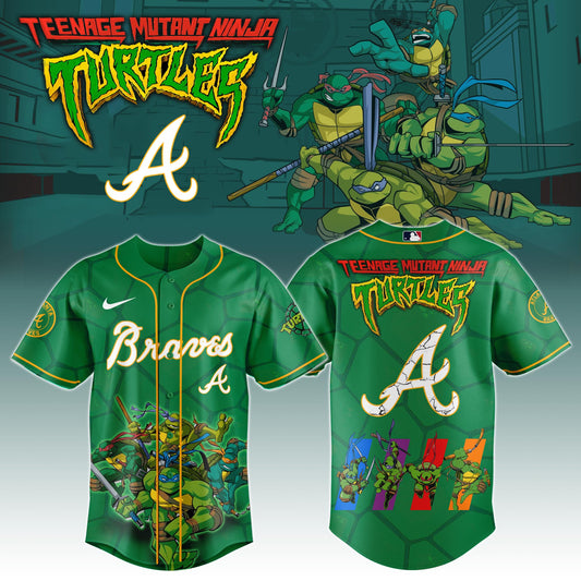 Atlanta Braves x Ninja Turtles Night Game Limited Edition Jersey