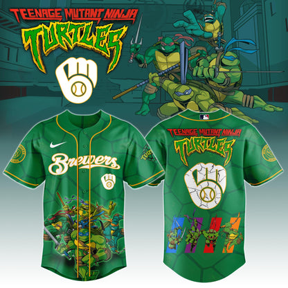 Milwaukee Brewers x Ninja Turtles Night Game Limited Edition Jersey