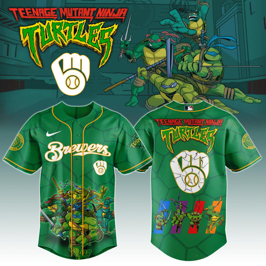 Milwaukee Brewers x Ninja Turtles Night Game Limited Edition Jersey