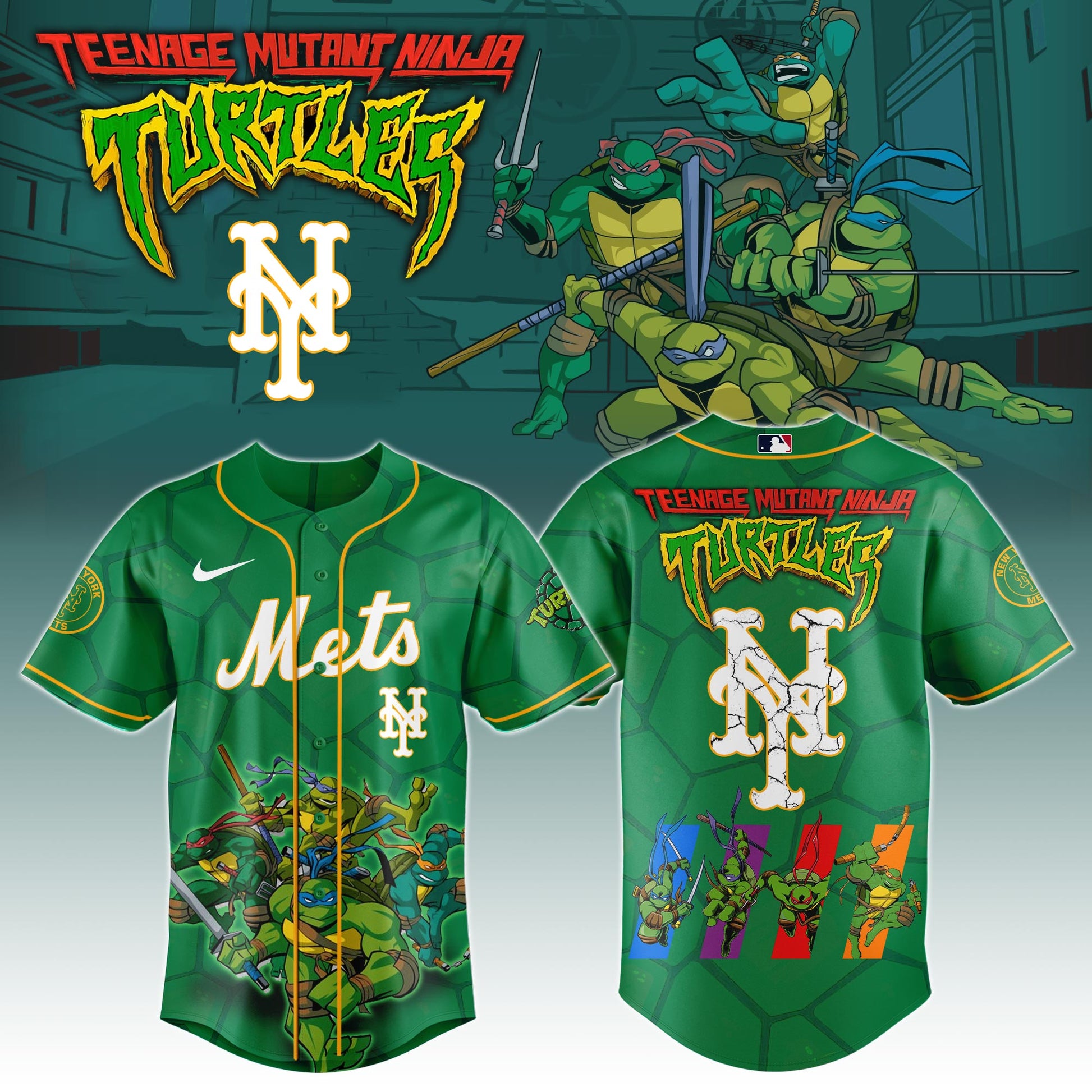 New York Mets x Ninja Turtles Night Game Limited Edition Jersey