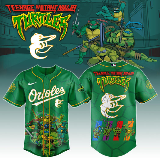 Baltimore Orioles x Ninja Turtles Night Game Limited Edition Jersey