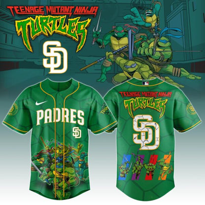 San Diego Padres x Ninja Turtles Night Game Limited Edition Jersey