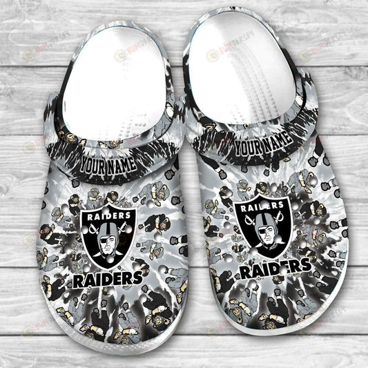 Best Gift for Las Vegas Raiders & Grateful Dead Fan - Custom Clog 502MC-CR010