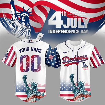 Los Angeles Dodgers Special Nationals Independence Day Jersey 2025