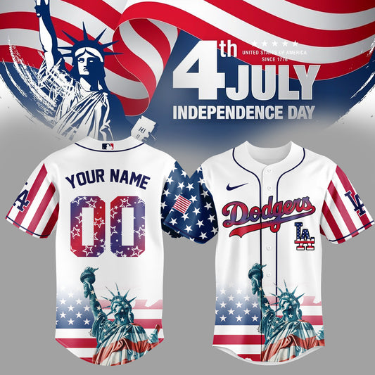 Los Angeles Dodgers Special Nationals Independence Day Jersey 2025