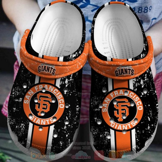 Mlb San Francisco Giants Black Champion Clog Shoes  - 503HL- CR099
