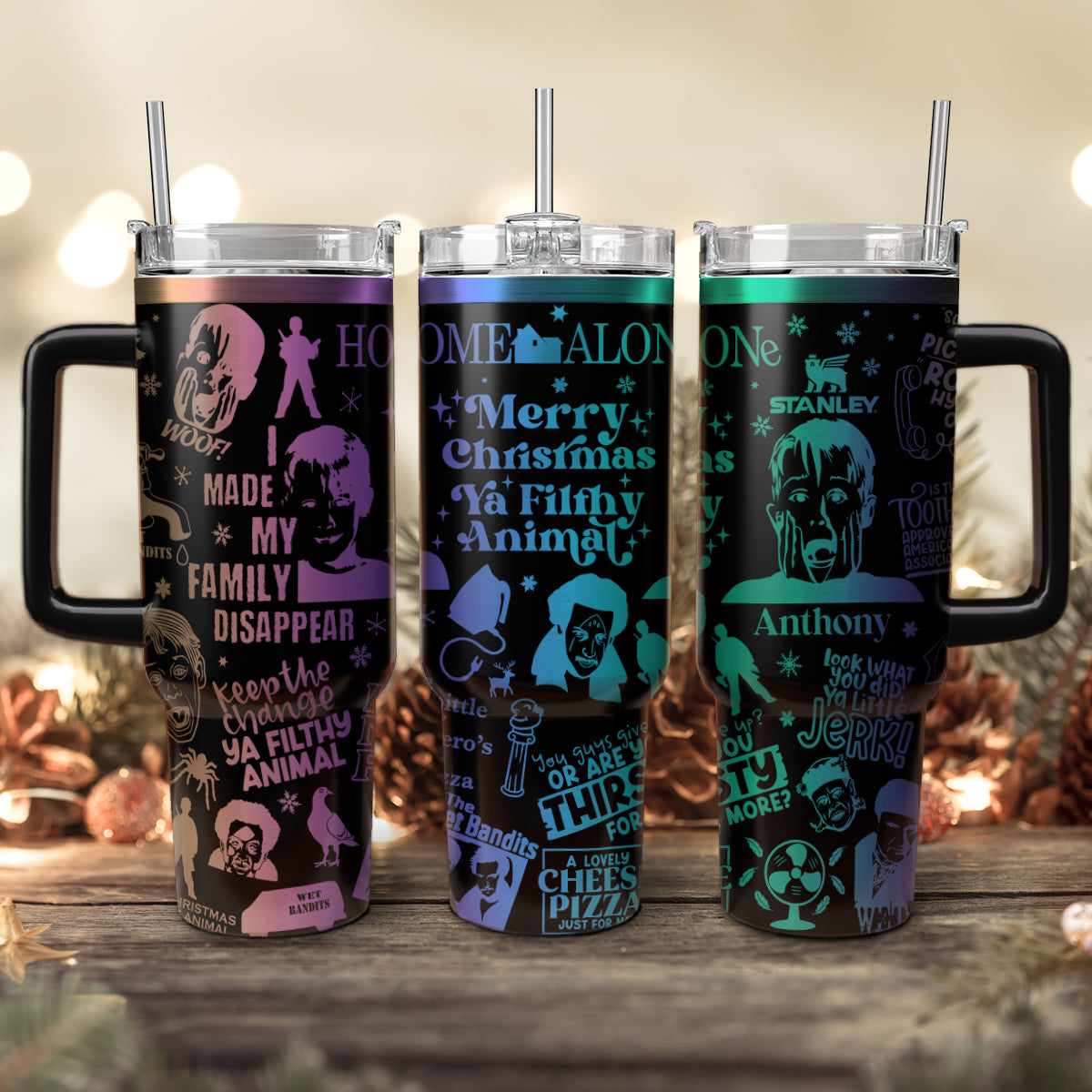 Custom Home Alone Movie 40oz Tumbler - 410QAHNTB008