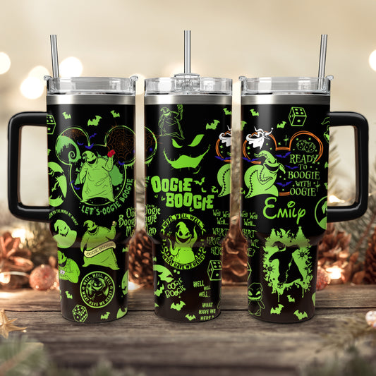 Custom Name Disney Boogie The Nightmare Before Christmas Tumbler 40 oz