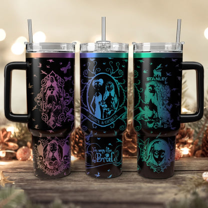 Custom Couple Corpse Bride Halloween 40oz Tumbler - 409HLHNTB164