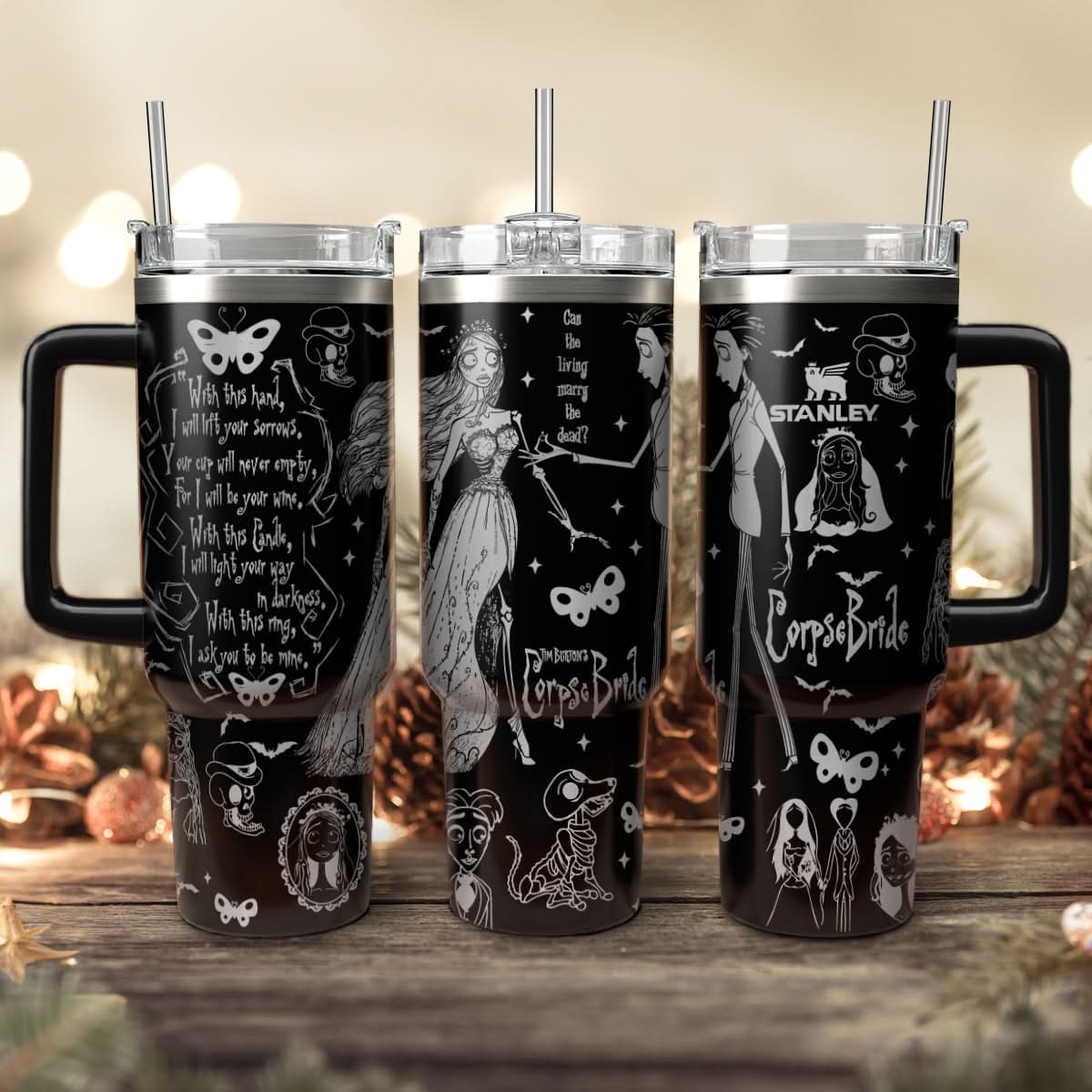 Couple Corpse Bride 40oz Tumbler - 409HLHNTB156