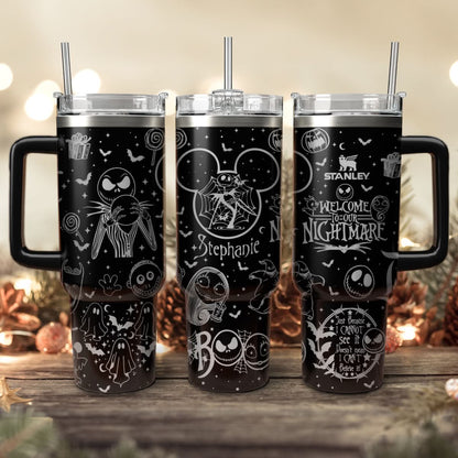 40oz A Couple Custom Disney Nightmare 40oz Tumbler - 410TTHNTB033