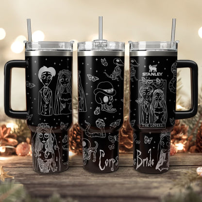 Corpse Bride Halloween 40oz Tumbler - 409HLHNTB157