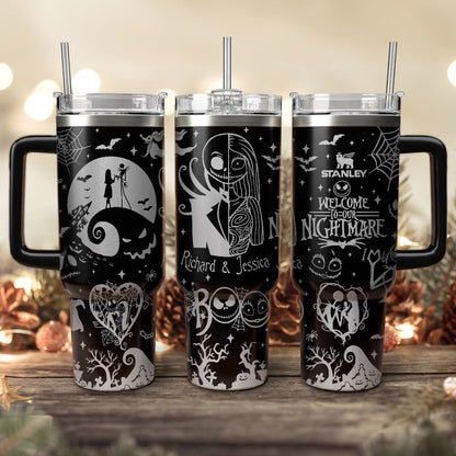 Couple Custom Disney Nightmare Before Christmas 40oz Tumbler - 410QAHNTB020