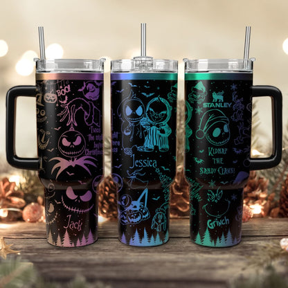 Couple Custom Grinch Nightmare 40oz Tumbler - 410TTHNTB031