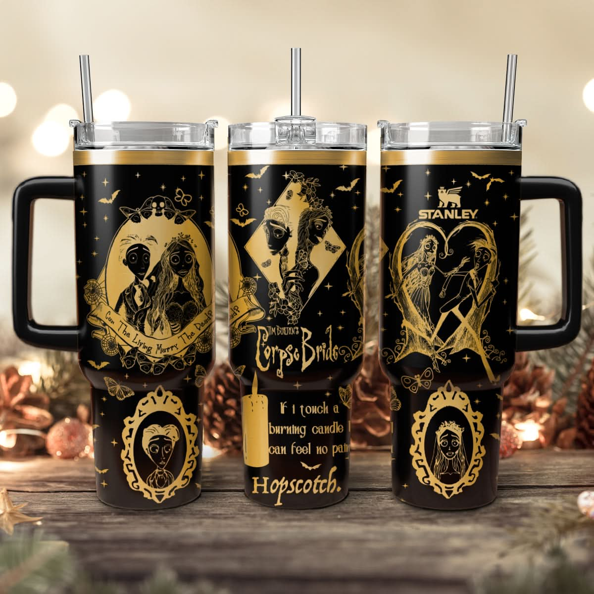 Emily and Victor Corpse Bride 40oz Tumbler - 409HLHNTB160