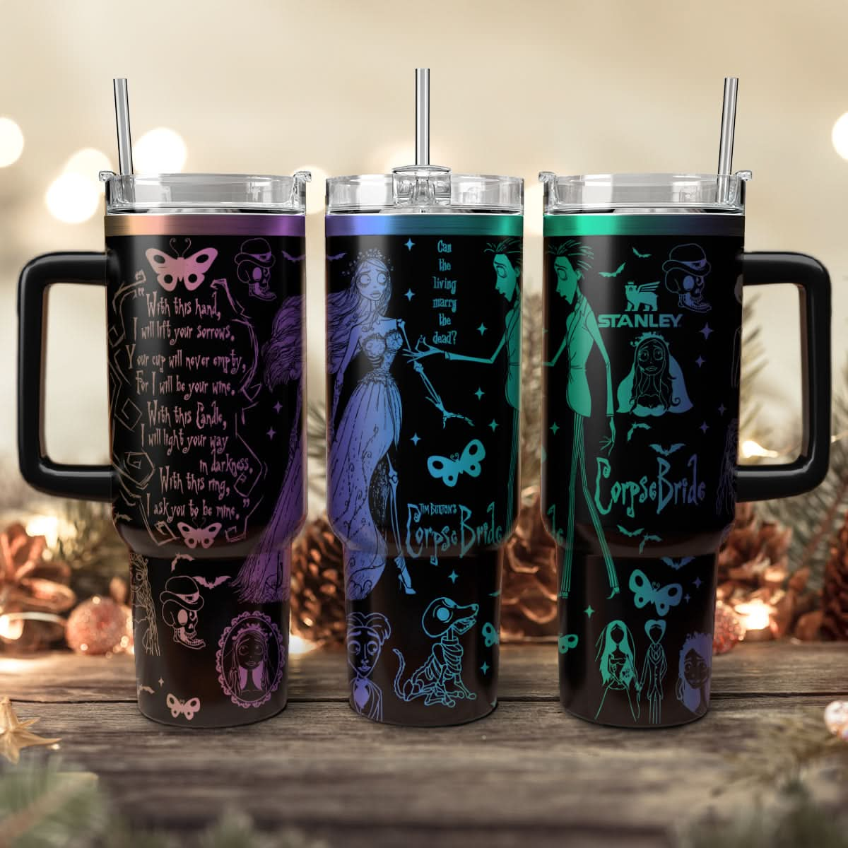 Couple Corpse Bride 40oz Tumbler - 409HLHNTB156