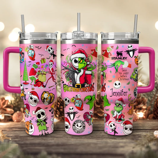 "I'm A Nightmare Grinch" Custom Grinch Nightmare 40oz Tumbler - 410TTHNTB030