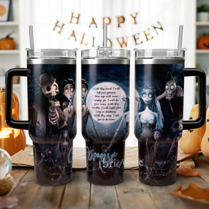 Halloween Corpse Bride 40oz Tumbler - 409VTHNTB058