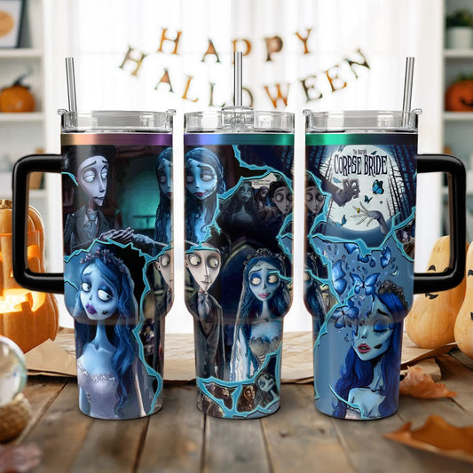 Custom Corpse Bride 40oz Tumbler - 409HLHNTB167