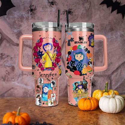 Custom Name Coraline Movies 40oz Tumbler - 409HLHNTB183