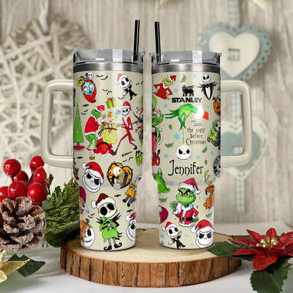 "I'm A Nightmare Grinch" Custom Grinch Nightmare 40oz Tumbler - 410TTHNTB030