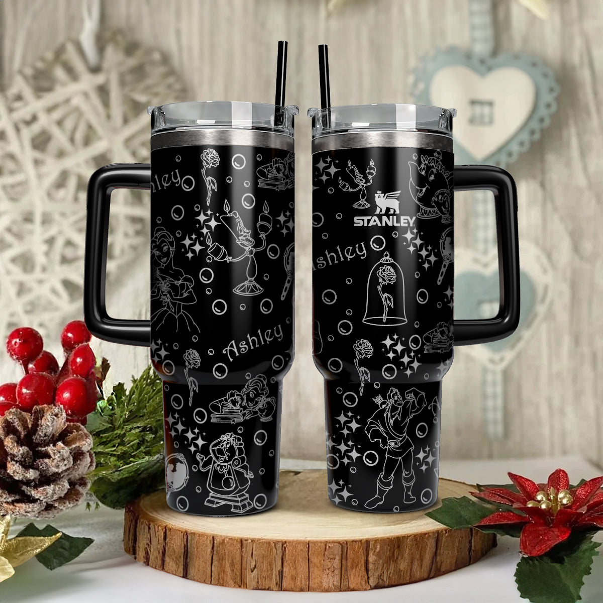 Custom Name DN Beauty and The Beast Tumbler - 412HLHNTB037