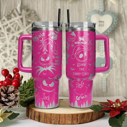 Couple Custom Grinch Nightmare 40oz Tumbler - 410TTHNTB031